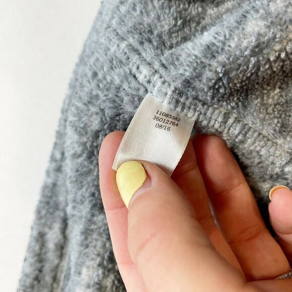 Victoria's Secret PINK Reversible Robe Black XS Hooded Plush Fair Isle Fleece - Picture 9 of 10